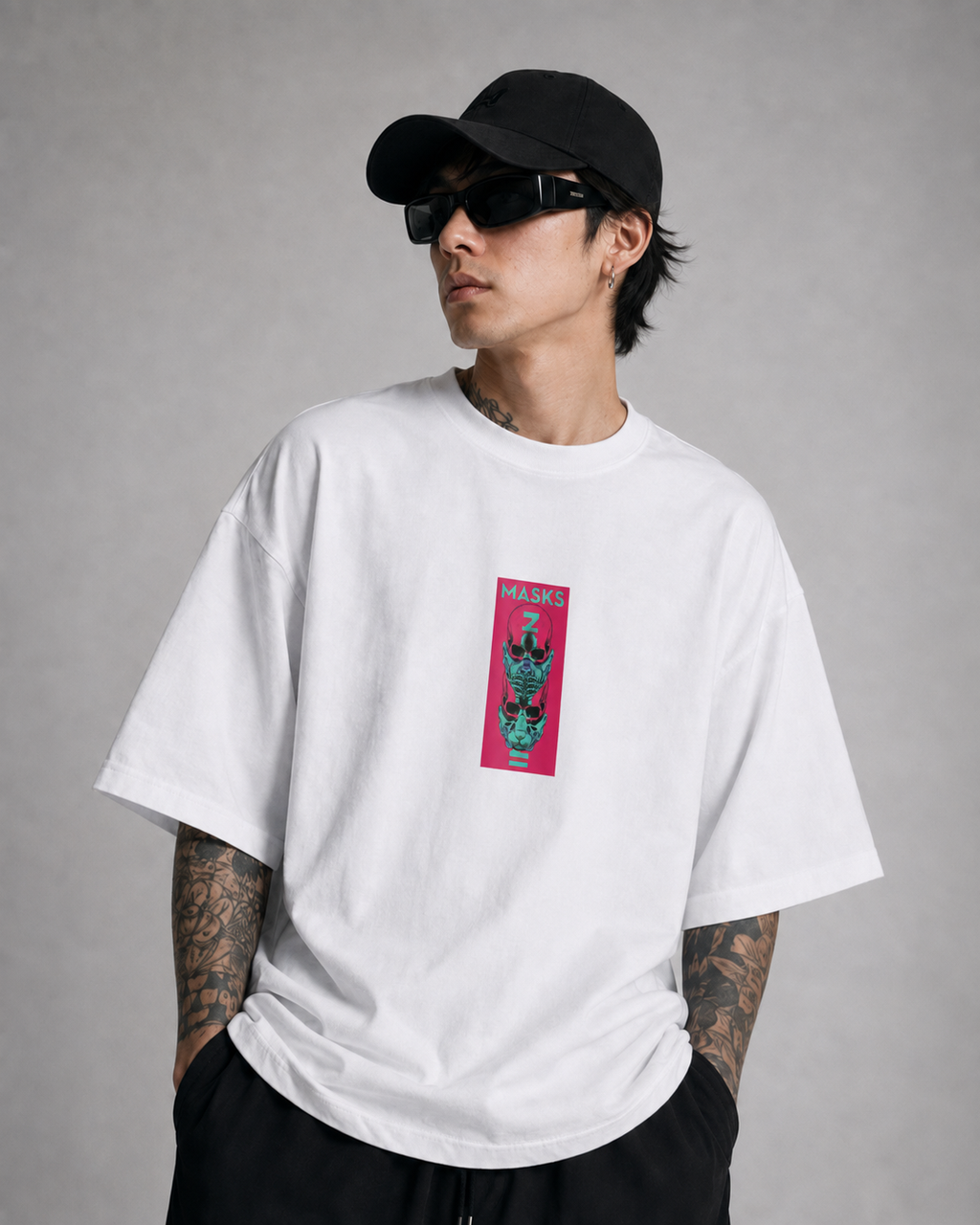 MASKS — INCARNATE / インカーネイト | Oversized Tshirt