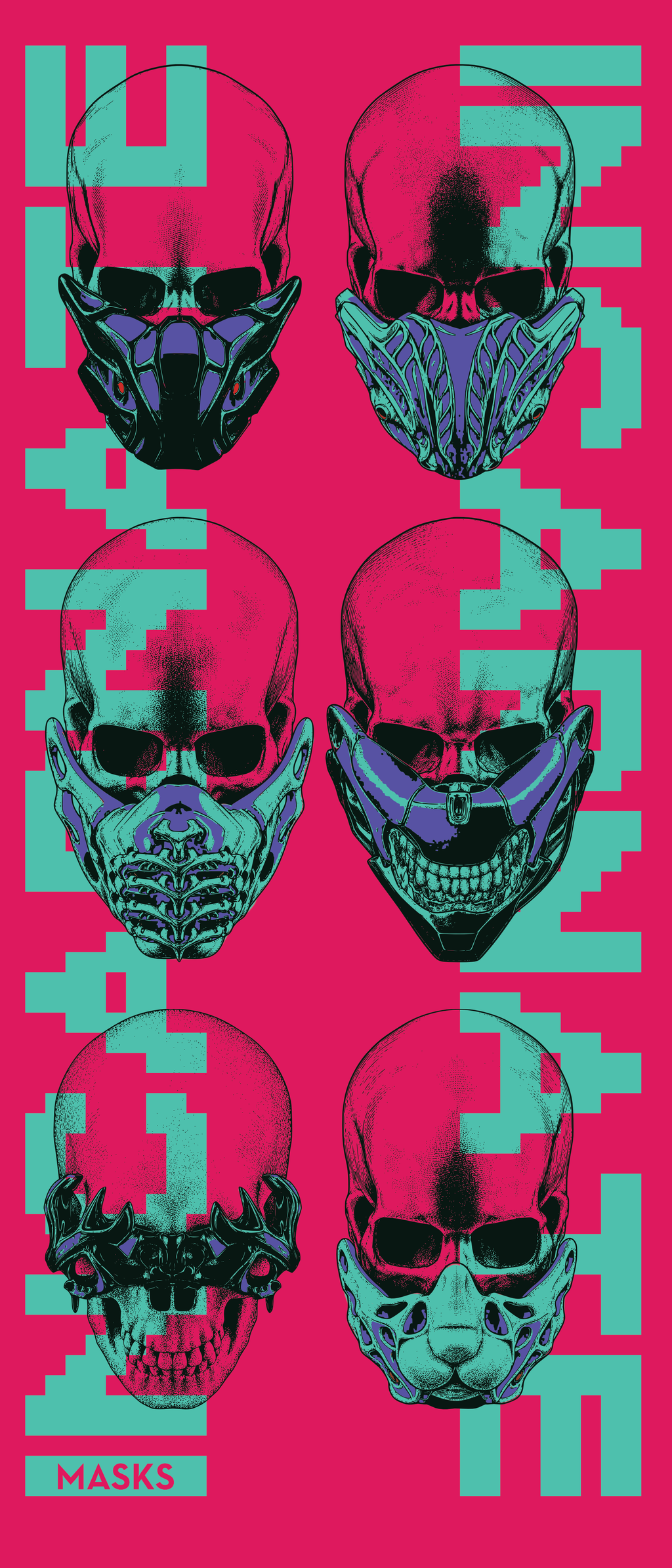 MASKS — INCARNATE / インカーネイト | Oversized Tshirt