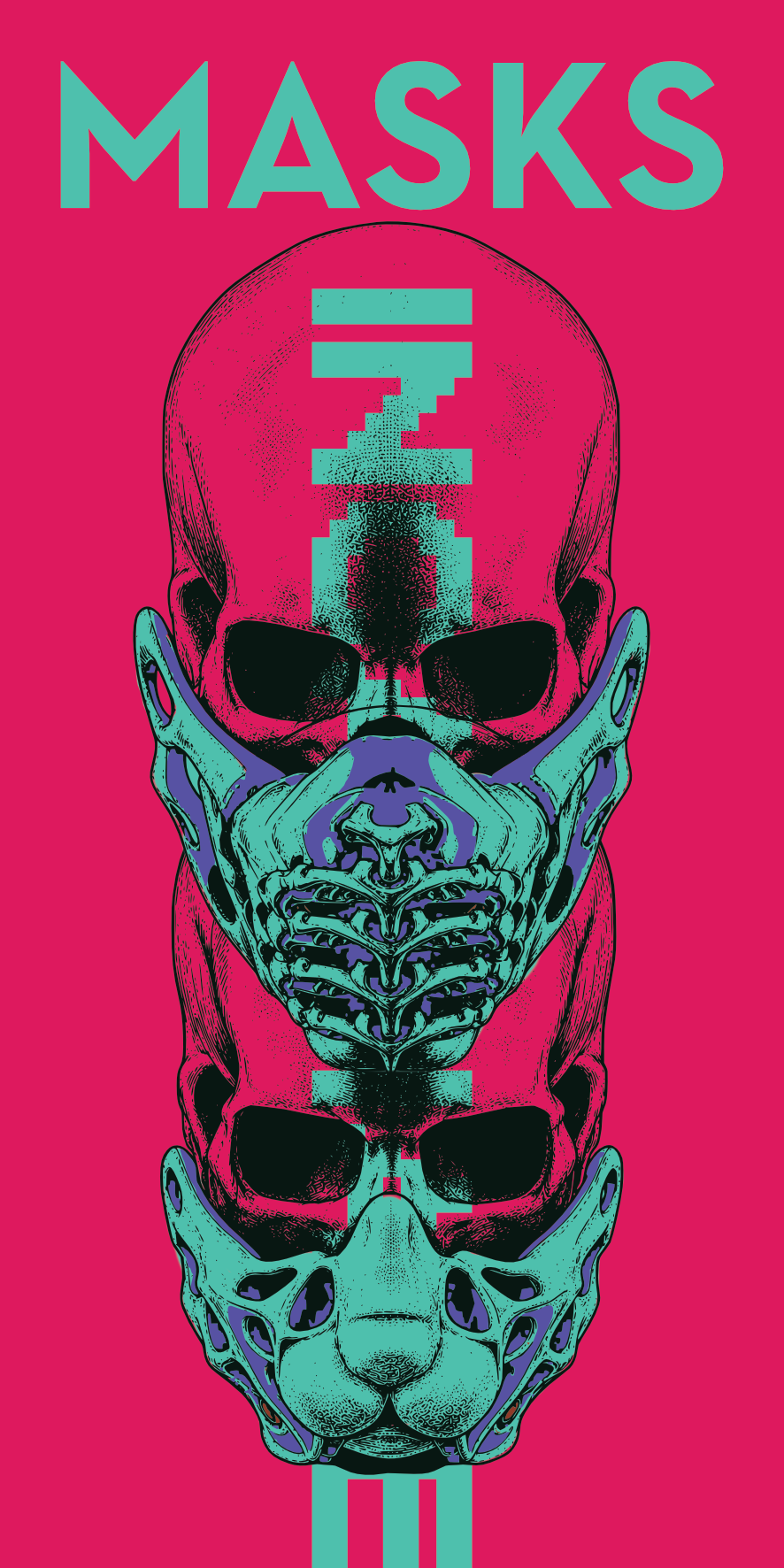 MASKS — INCARNATE / インカーネイト | Oversized Tshirt